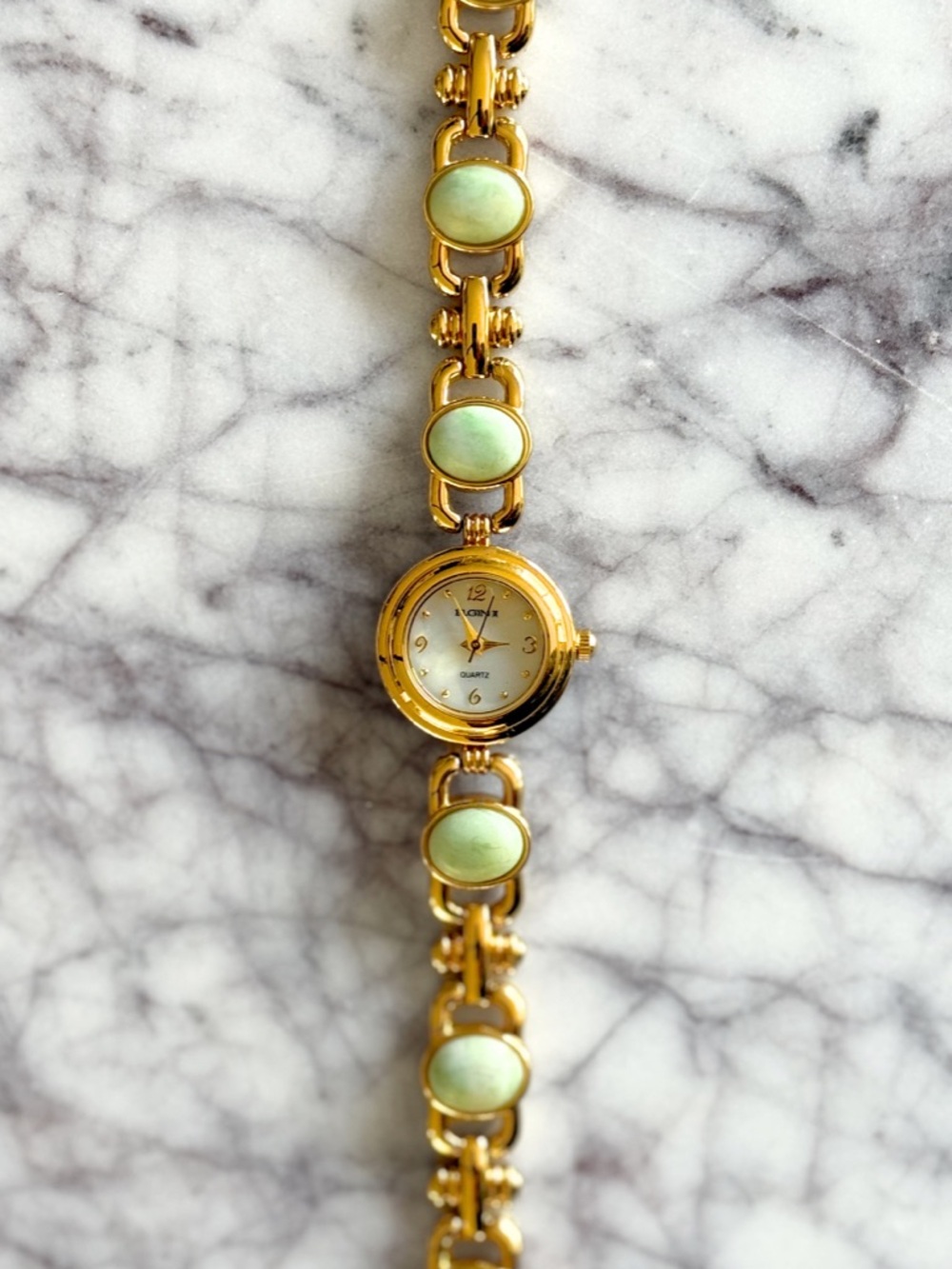 Vintage Jade Gemstone Watch